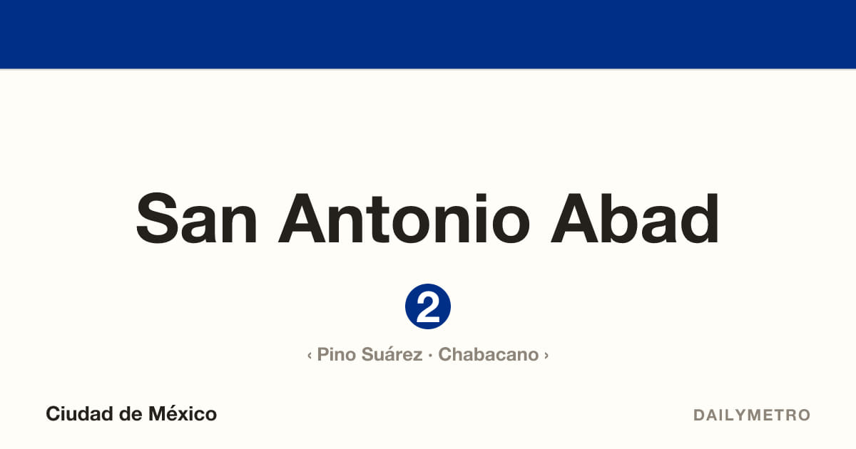 Estación San Antonio Abad · Líneas 2