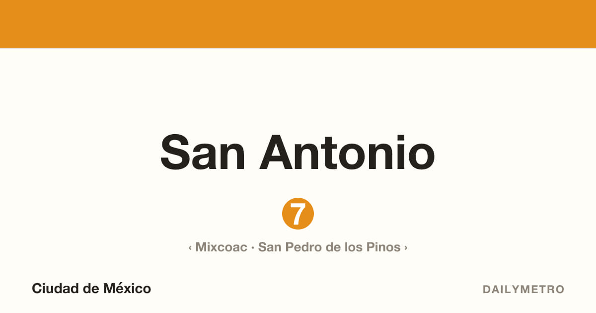 San Antonio station · Lines 7