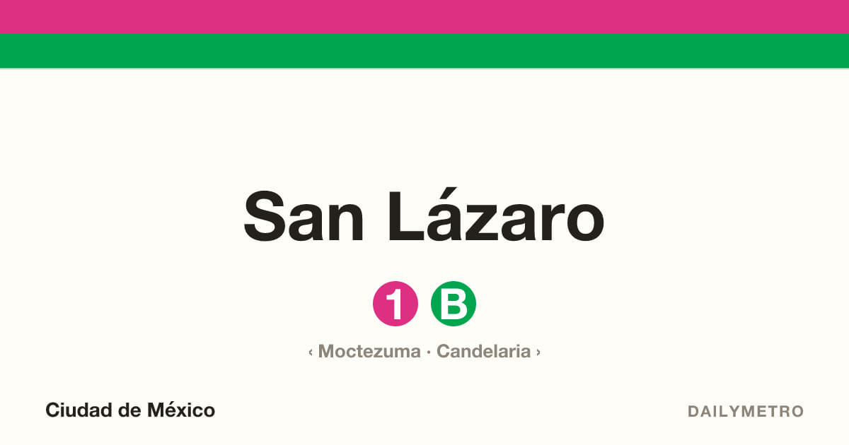 San Lázaro station · Lines 1, B