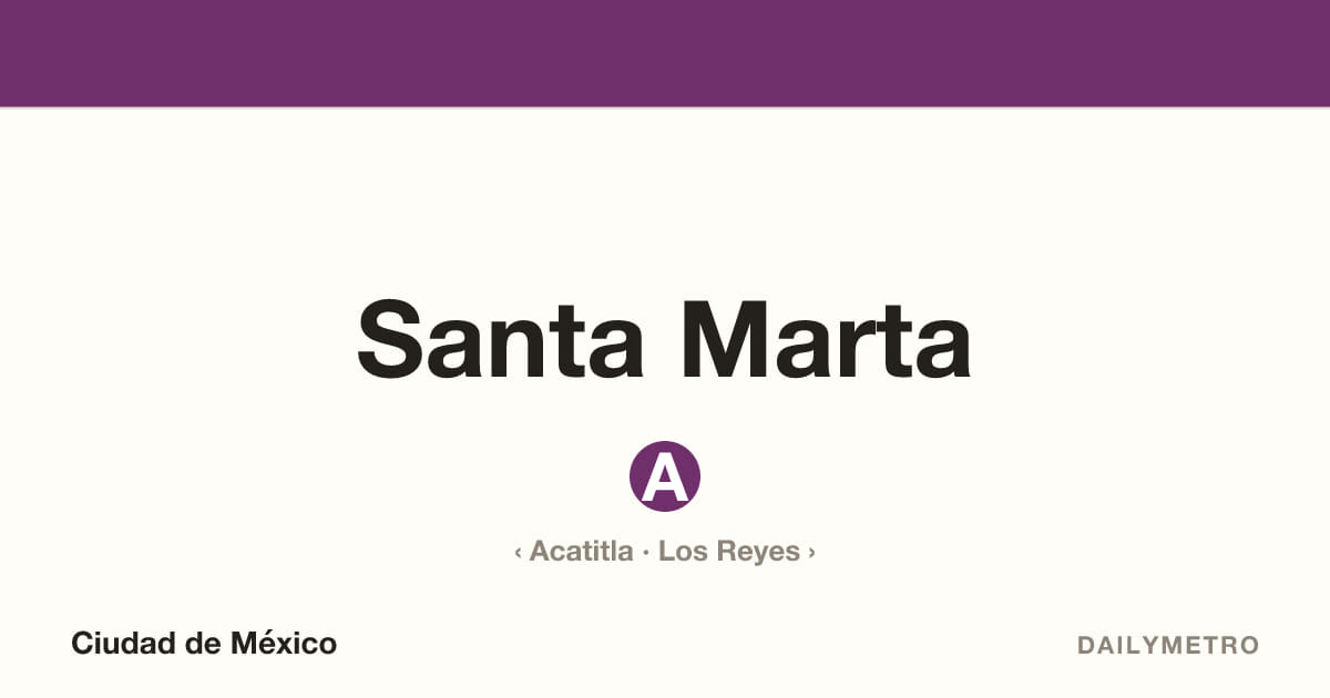 Estación Santa Marta · Líneas A