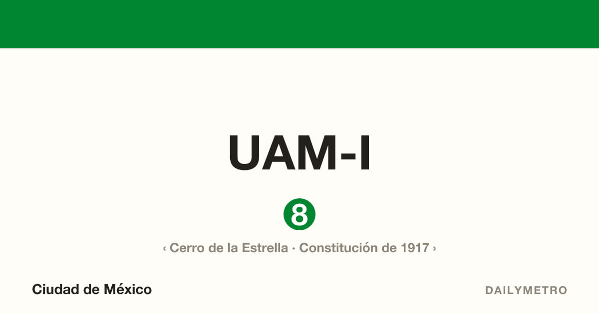Estación UAM-I · Líneas 8