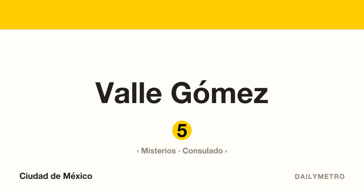 Estación Valle Gómez · Líneas 5