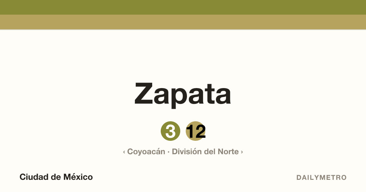 Estación Zapata · Líneas 3, 12