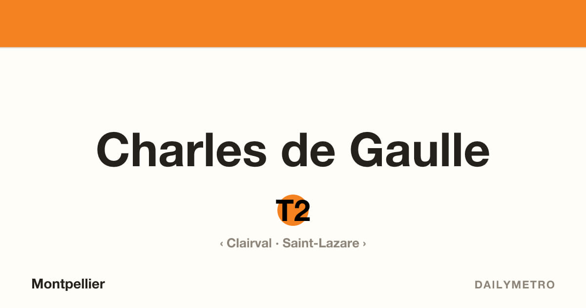 Station Charles de Gaulle · Lignes T2