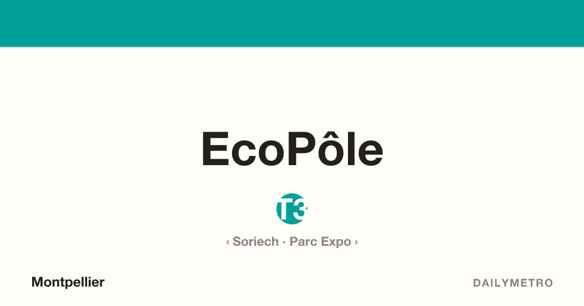 EcoPôle station · Lines T3