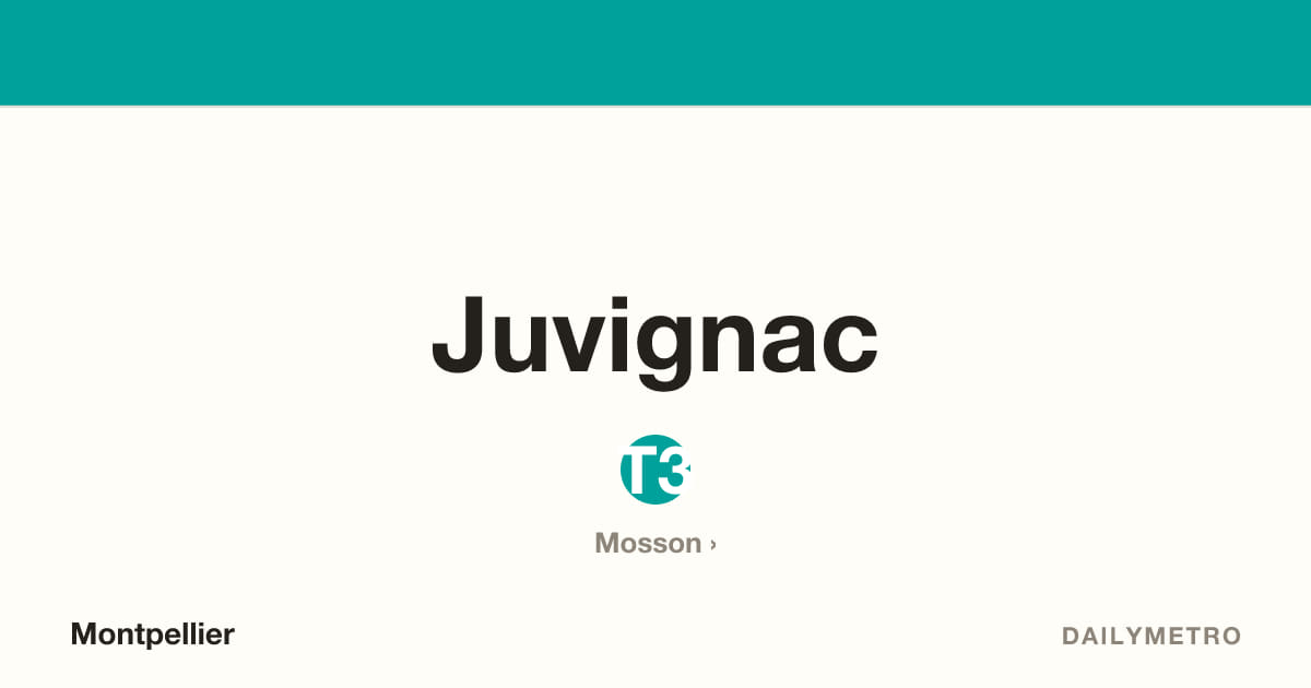 Juvignac station · Lines T3