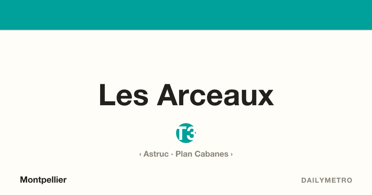 Station Les Arceaux · Lignes T3