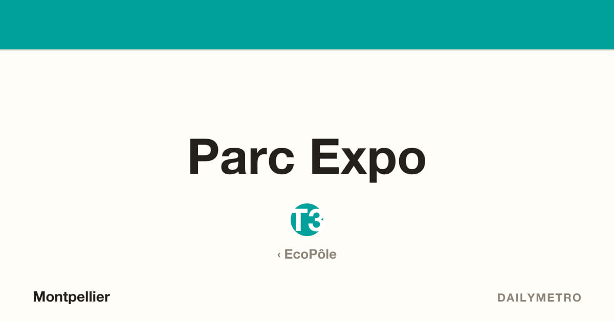 Parc Expo station · Lines T3