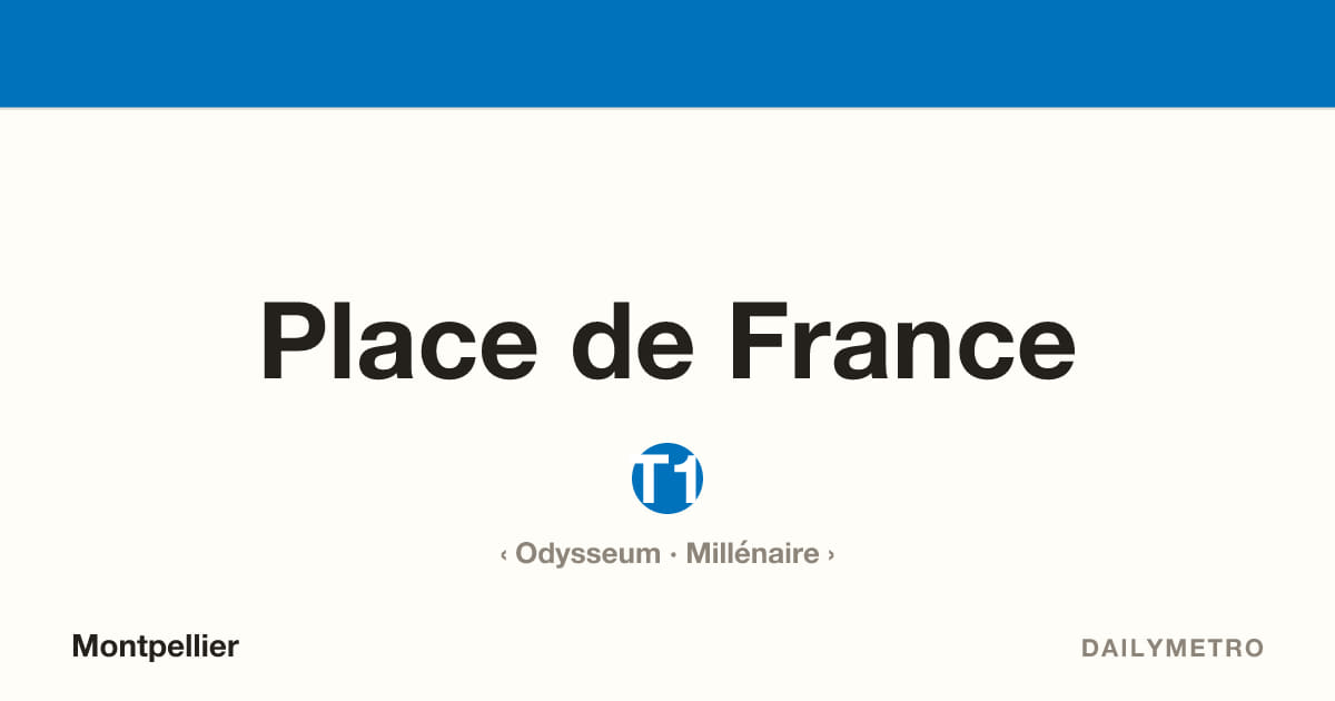 Station Place de France · Lignes T1