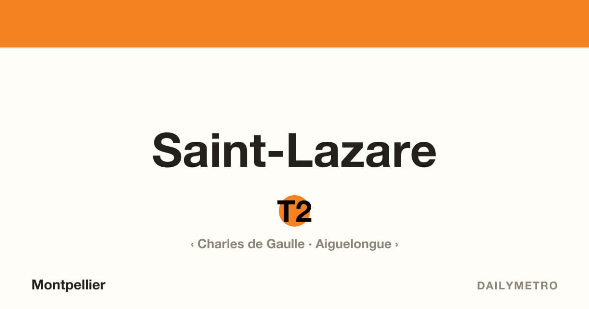 Saint-Lazare station · Lines T2