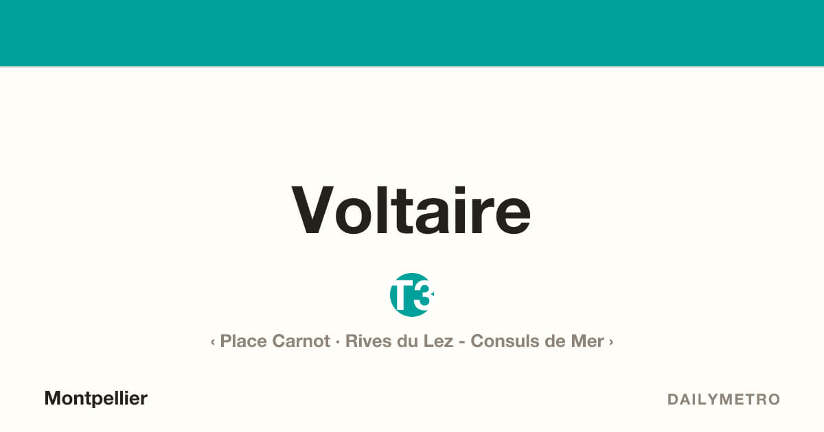 Station Voltaire · Lignes T3