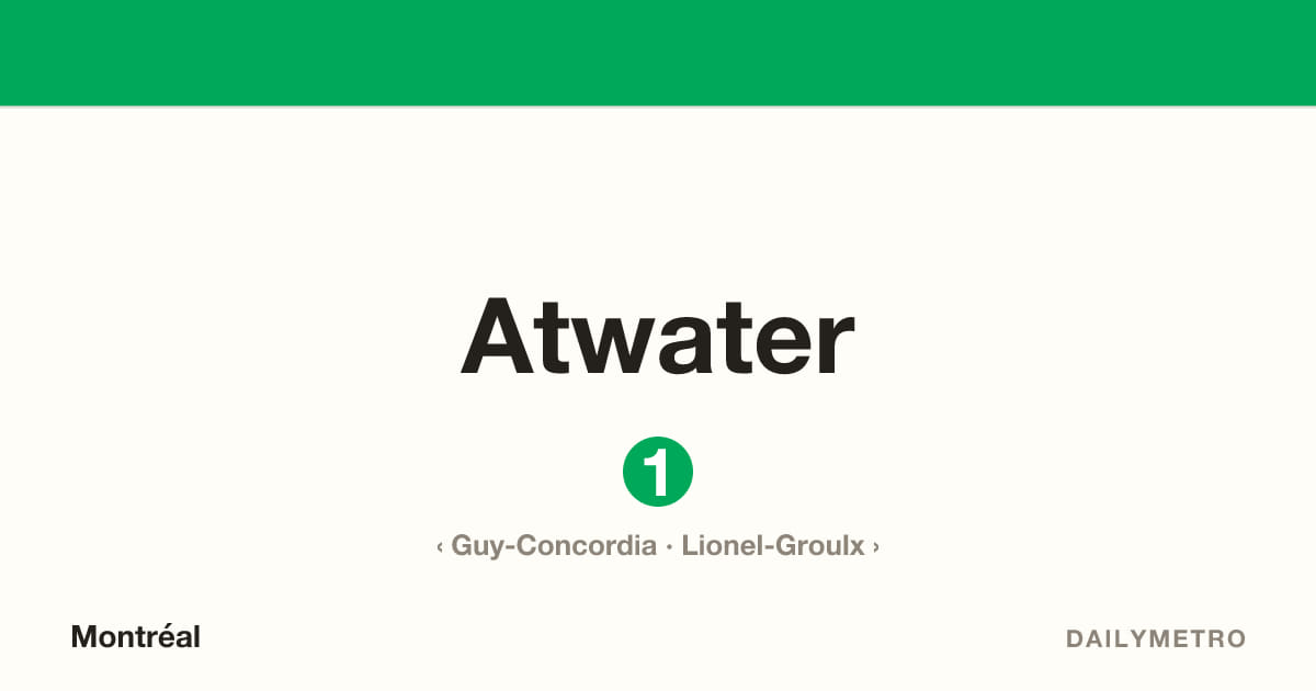Atwater station · Lines 1