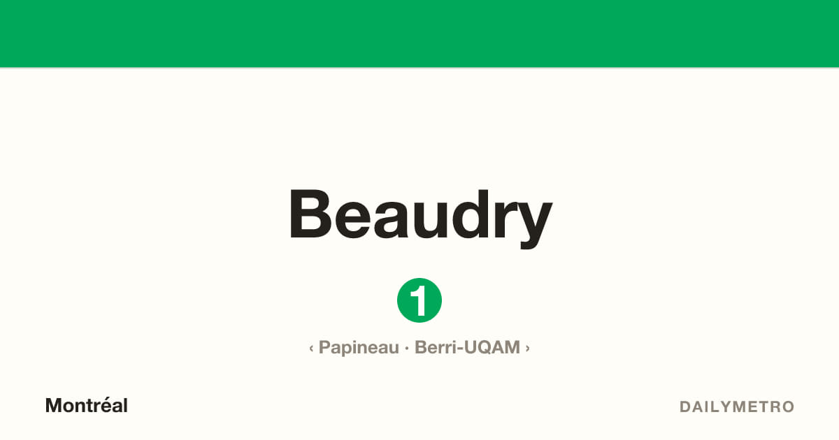 Beaudry station · Lines 1