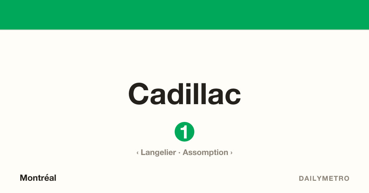 Cadillac station · Lines 1