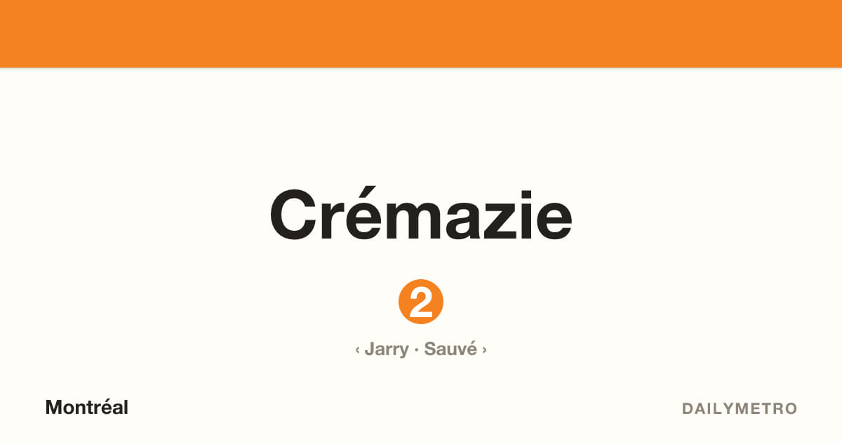 Crémazie station · Lines 2