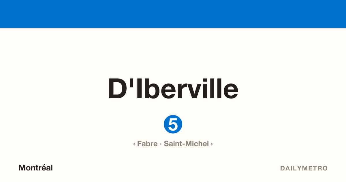 D'Iberville station · Lines 5