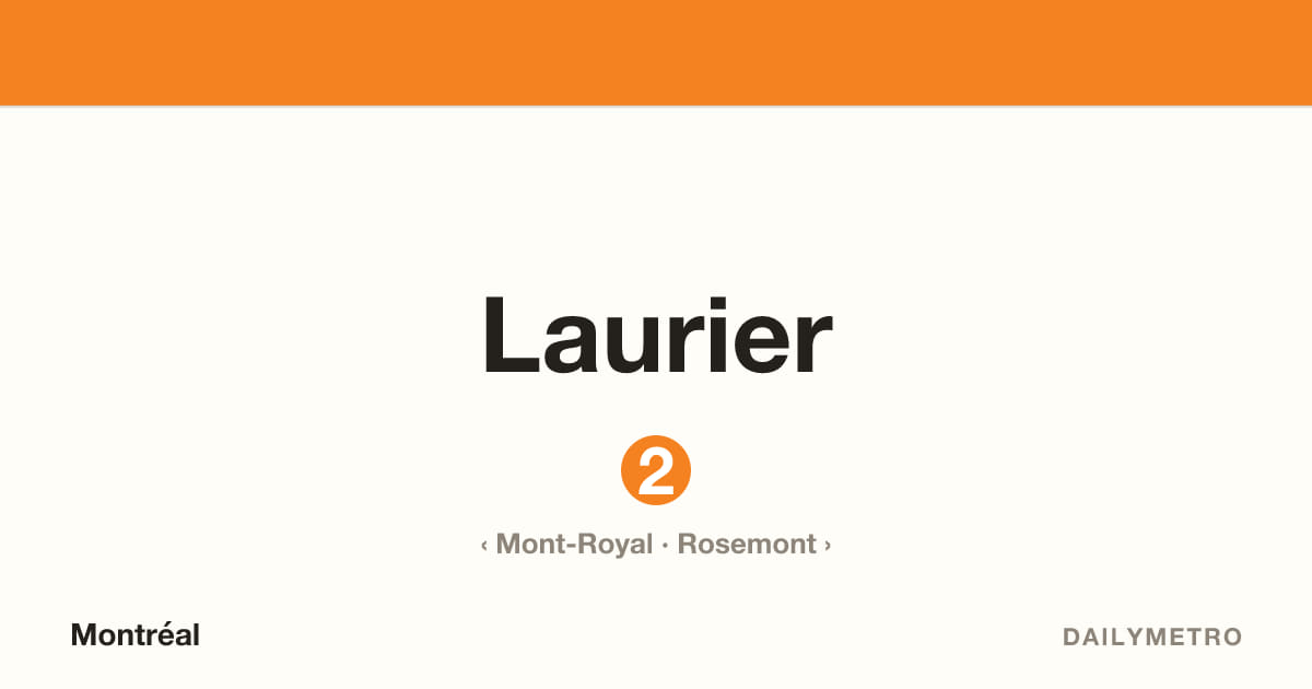 Laurier station · Lines 2