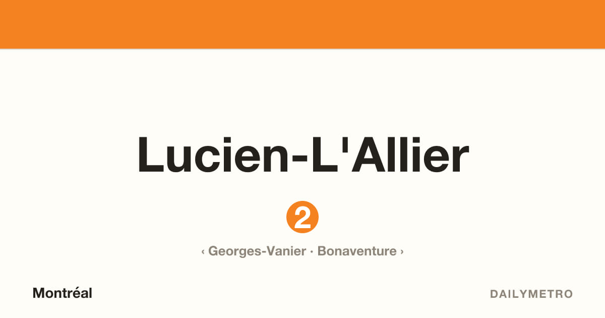 Lucien-L'Allier station · Lines 2