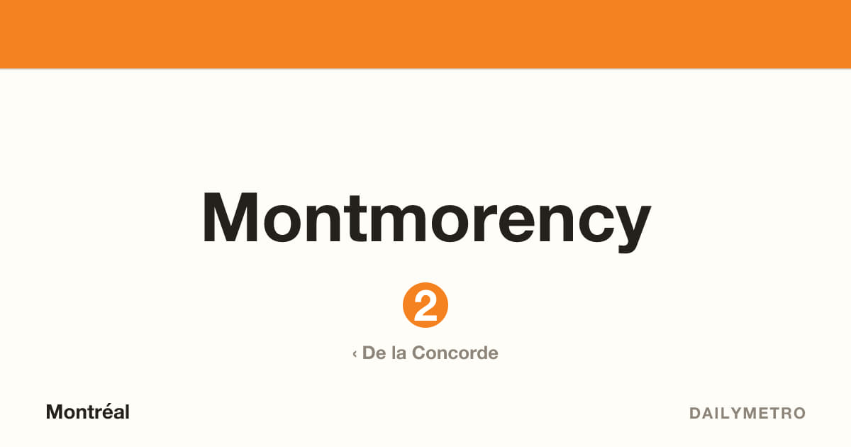 Montmorency station · Lines 2