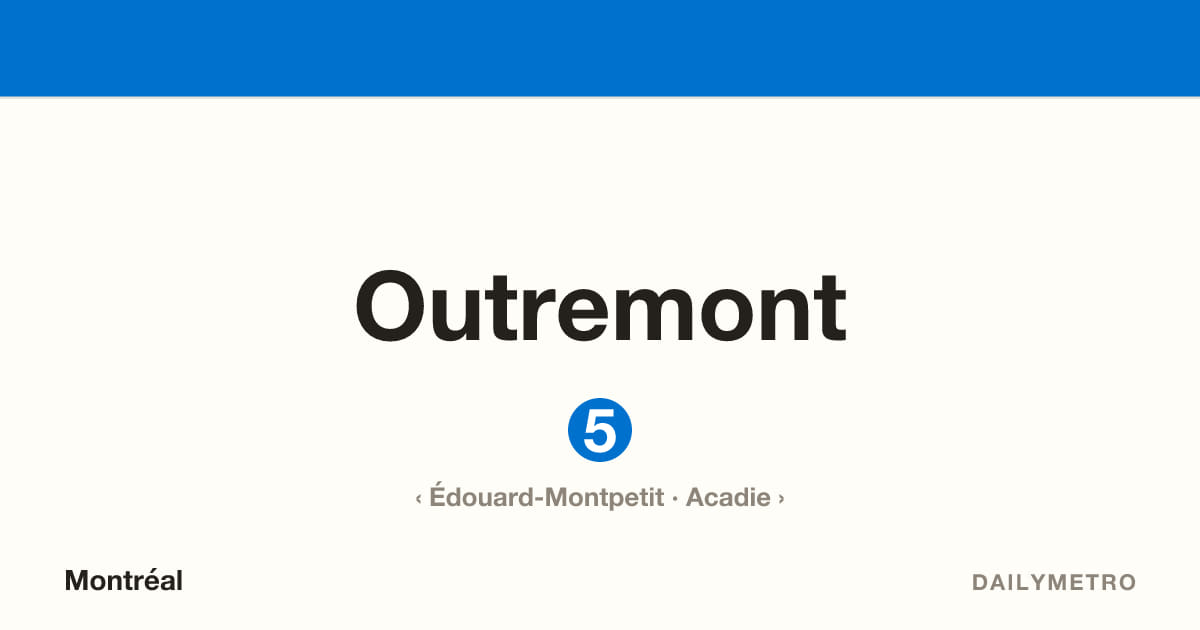 Outremont station · Lines 5