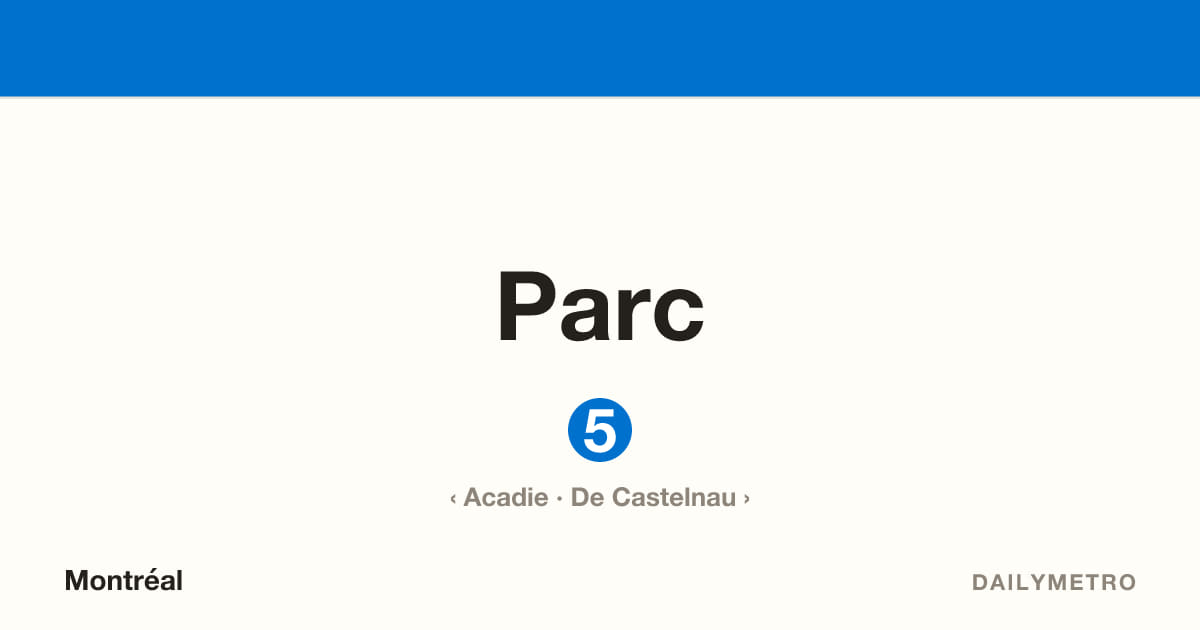 Parc station · Lines 5