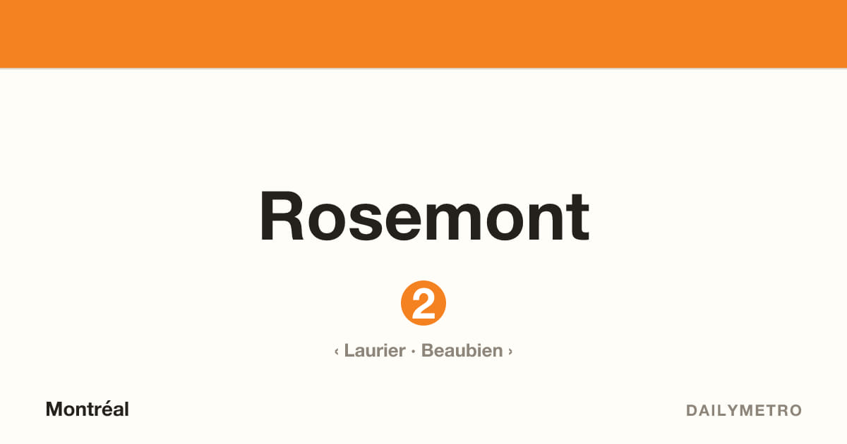 Rosemont station · Lines 2