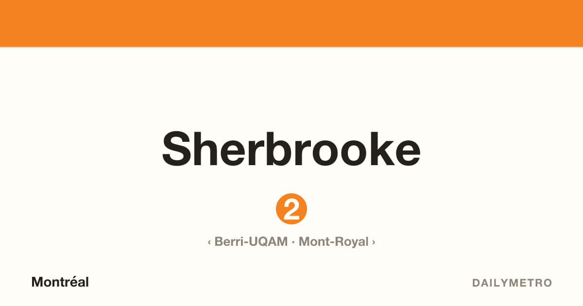 Sherbrooke station · Lines 2
