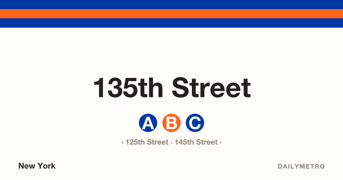 135th Street station · Lines A, B, C