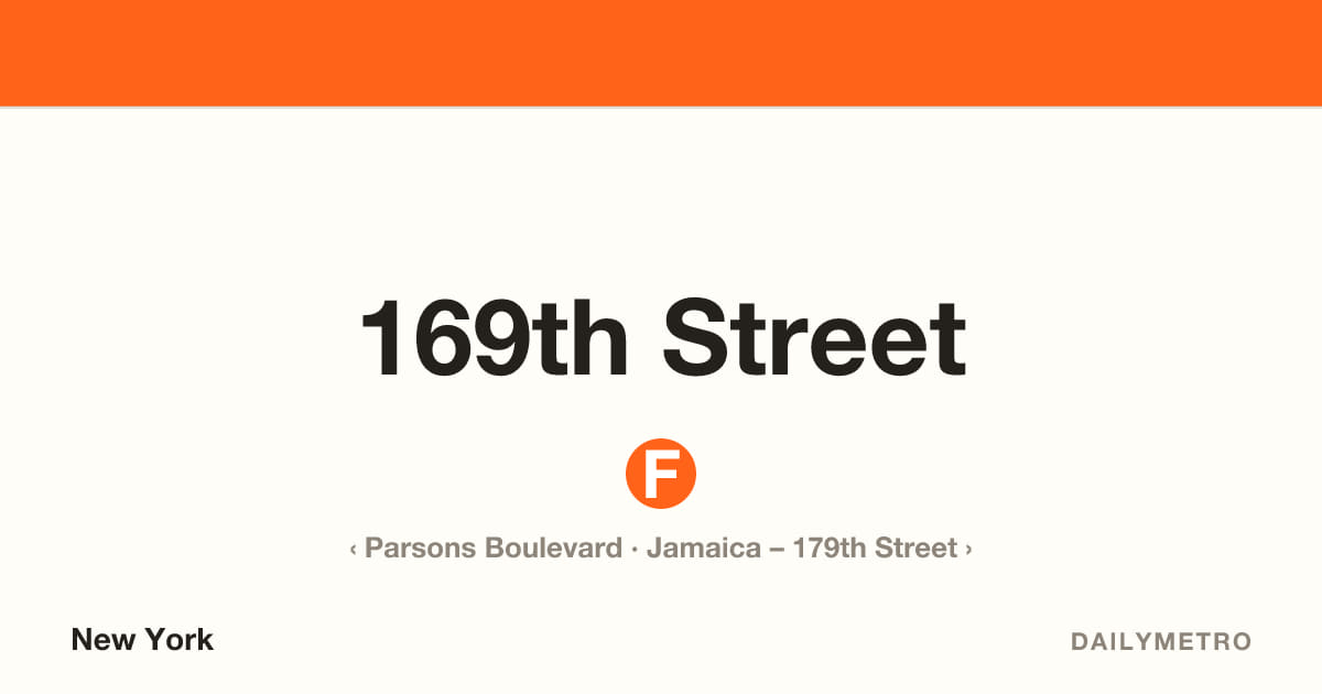 169th Street station · Lines F