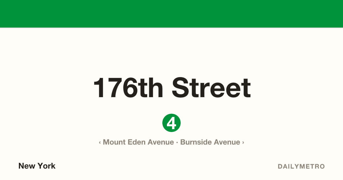 176th Street station · Lines 4