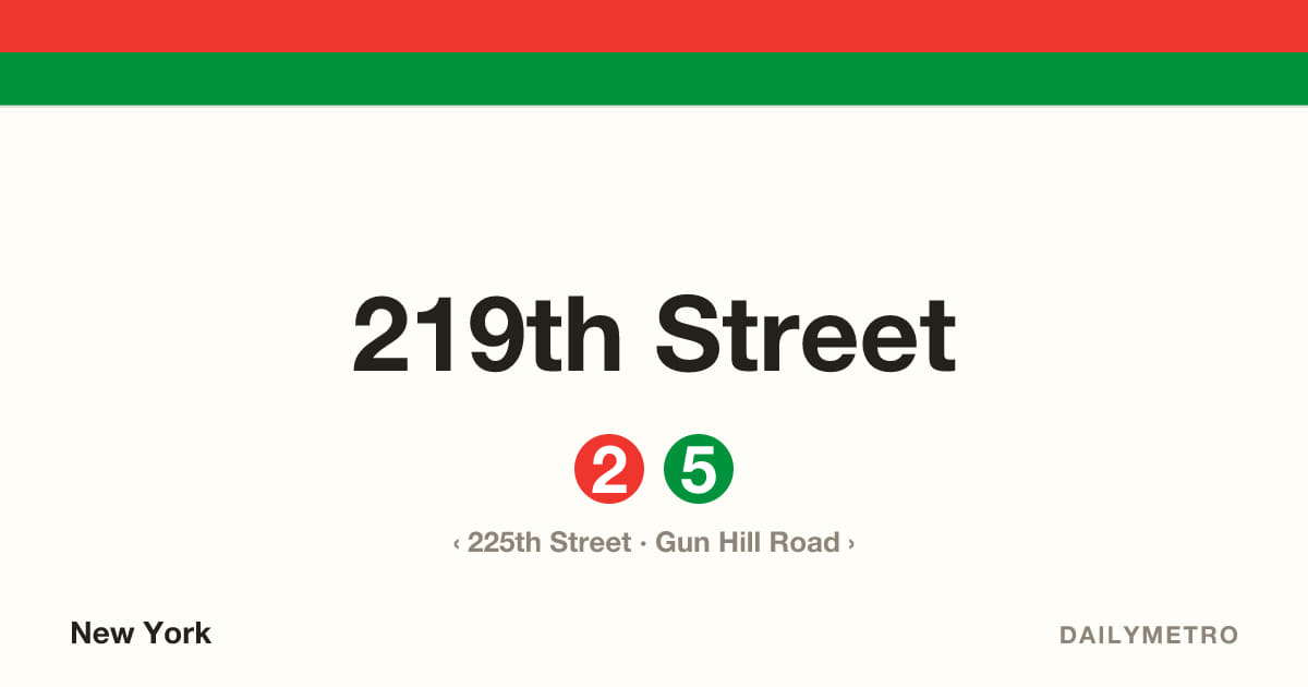 219th Street station · Lines 2, 5
