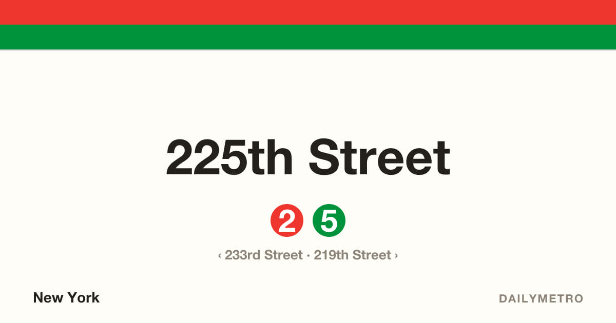 225th Street station · Lines 2, 5