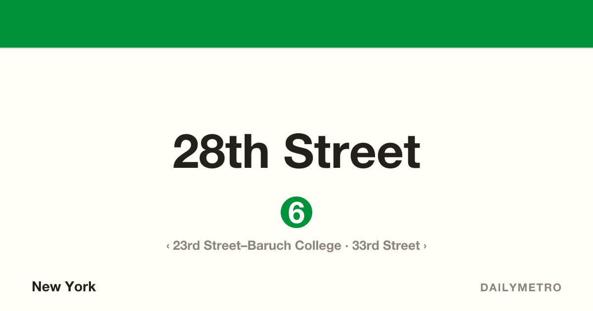 28th Street station · Lines 6