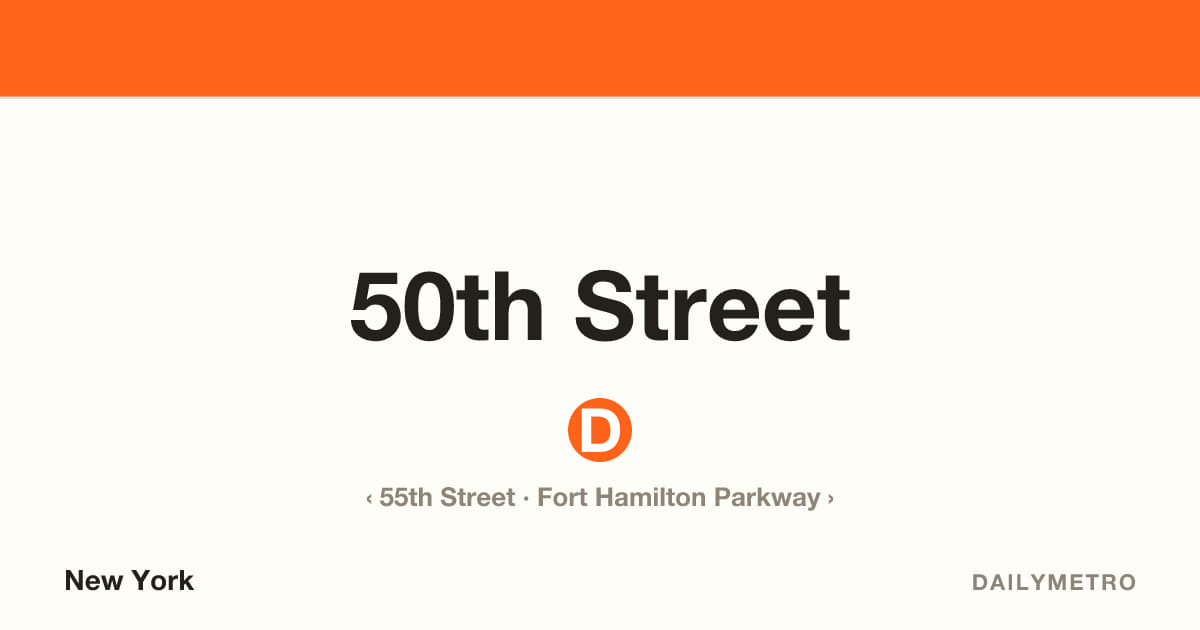 50th Street station · Lines D