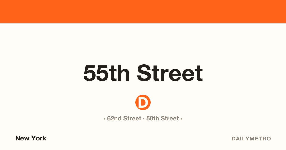 55th Street station · Lines D