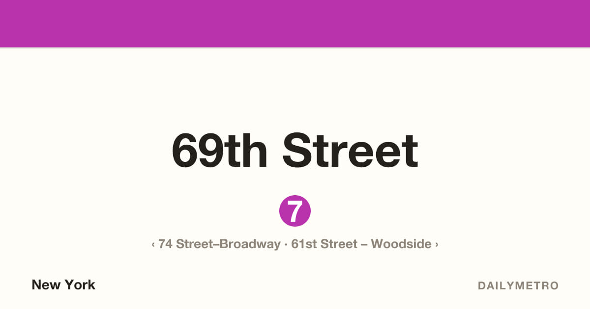 69th Street station · Lines 7