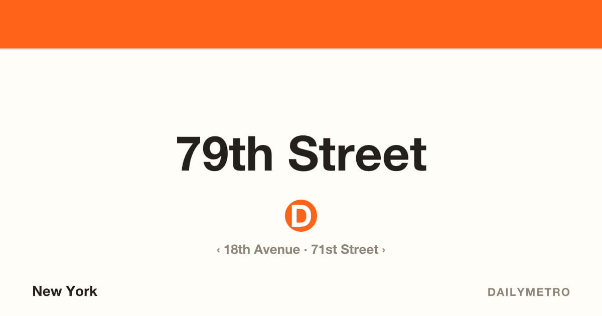 79th Street station · Lines D