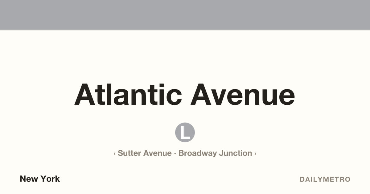 Atlantic Avenue station · Lines L