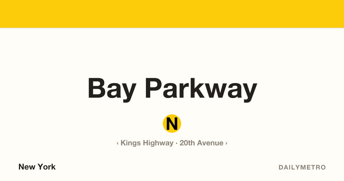 Bay Parkway station · Lines N