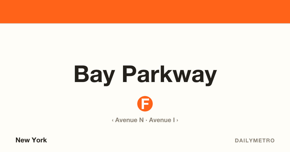 Bay Parkway station · Lines F