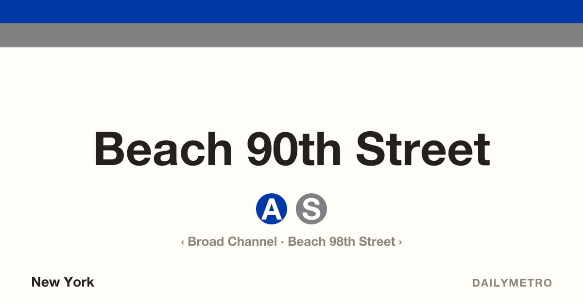 Beach 90th Street station · Lines A, S