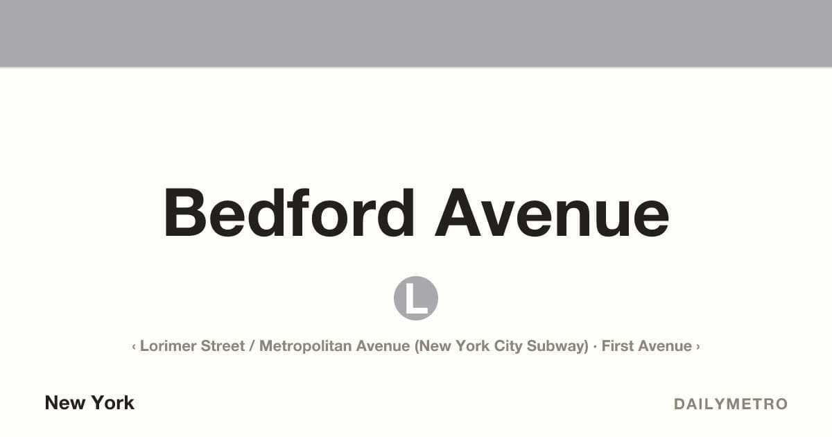Bedford Avenue station · Lines L