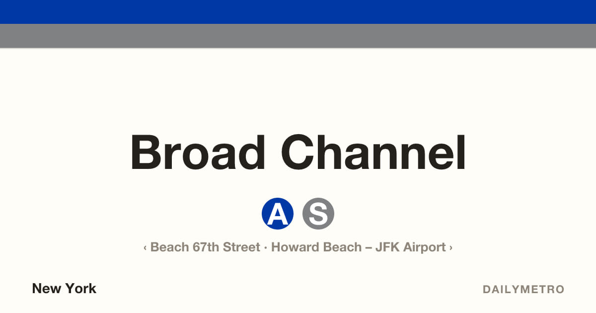 Broad Channel station · Lines A, S