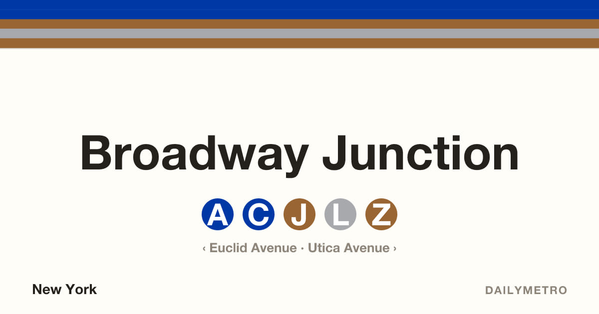 Broadway Junction station · Lines A, C, J, L, Z