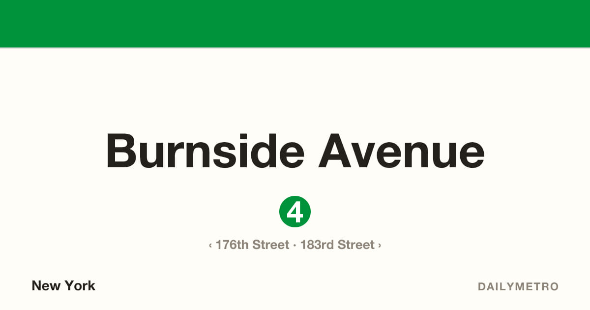 Burnside Avenue station · Lines 4