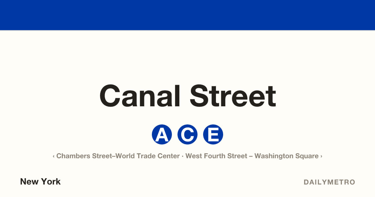 Canal Street station · Lines A, C, E