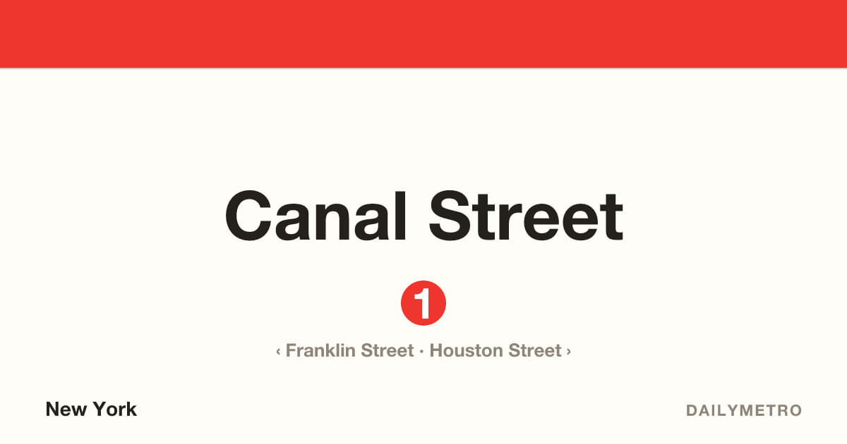 Canal Street station · Lines 1