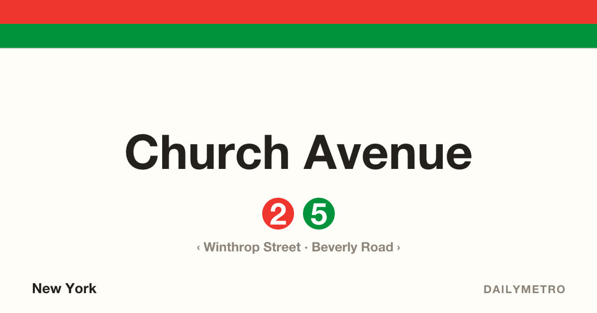 Church Avenue station · Lines 2, 5