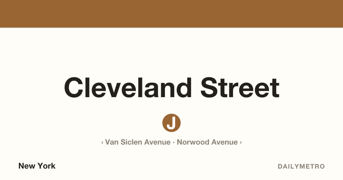 Cleveland Street station · Lines J