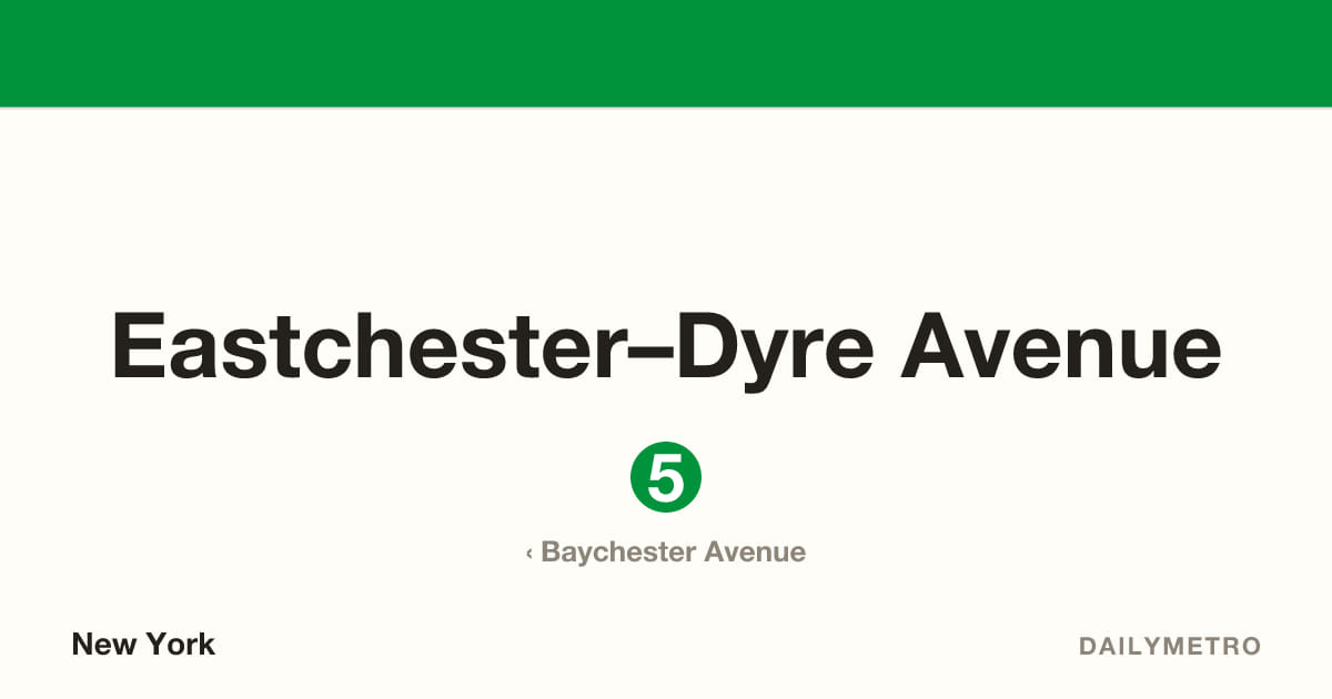Eastchester–Dyre Avenue station · Lines 5